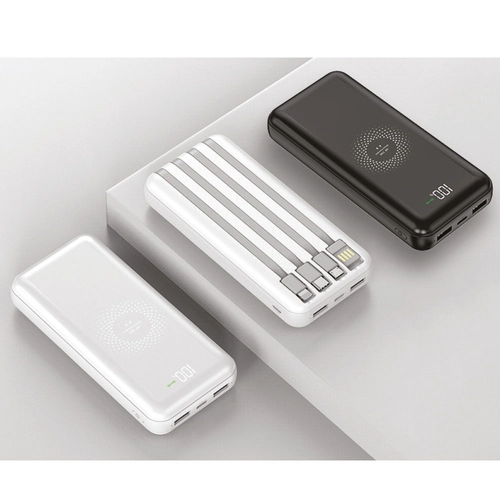 7459 BEYAZ Powerbank 10000 mAh Wireless Mobil Şarj Cihazı