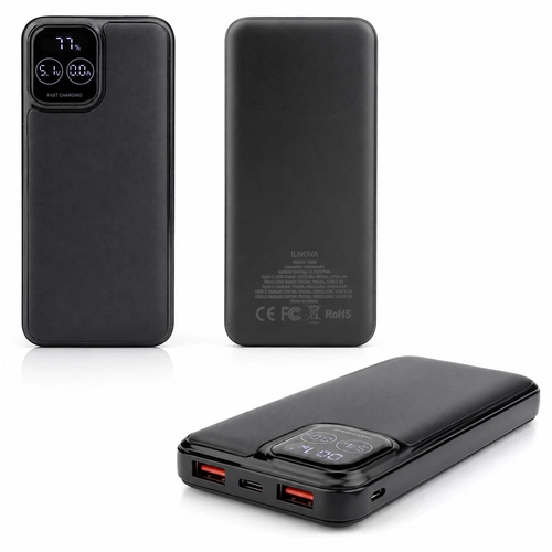 7606 SİYAH 10000 mAh Mobil Şarj Cihazı