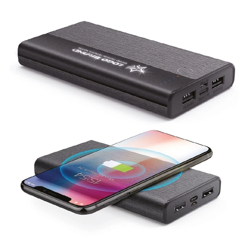 7464 SİYAH Powerbank 10000 mAh Wireless Mobil Şarj Cihazı