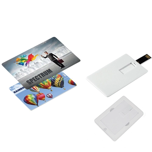 7240-16GB BEYAZ 16 GB Kartvizit USB Bellek