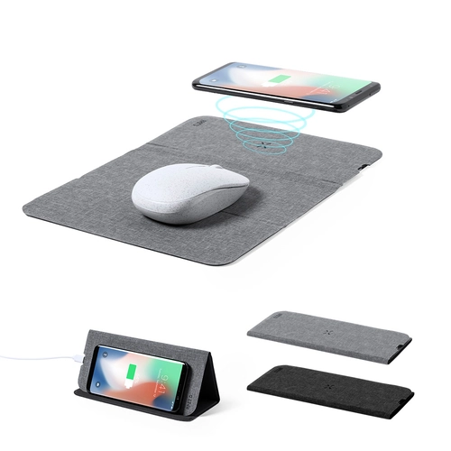 01194 GRİ Wireless Şarjlı Mousepad