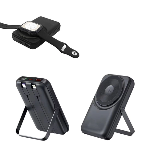 7608 SİYAH Powerbank 10000 mAh Wireless Mobil Şarj Cihazı