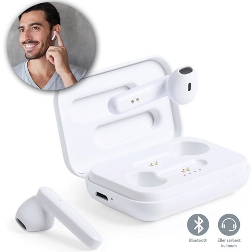7537 BEYAZ Bluetooth Kulaklık