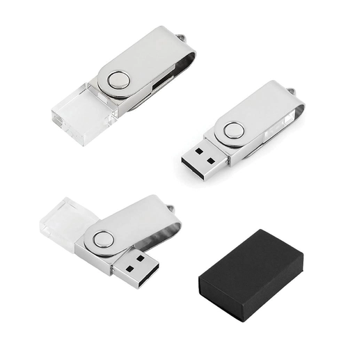 7292-32GB GÜMÜŞ 32 GB Kristal USB Bellek