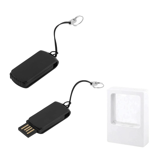 7230-8GB SİYAH 8 GB Döner Mekanizmali Plastik USB Bellek