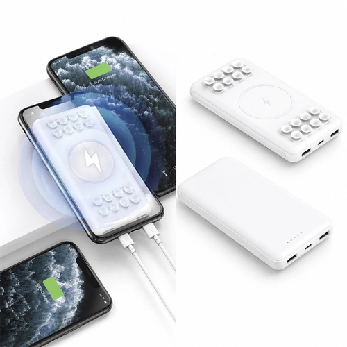 7465 BEYAZ Powerbank 10000 mAh Wireless Mobil Şarj Cihazı
