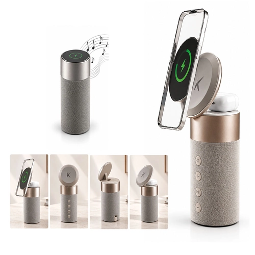 7561 GRİ 3’ü 1 Arada MAGSAFE Hoparlör
