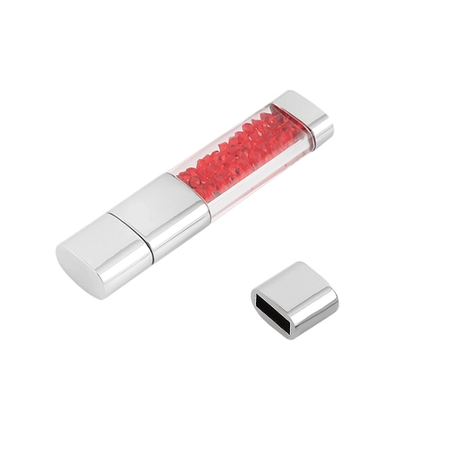 7226-8GB KIRMIZI 8 GB Kristal USB Bellek