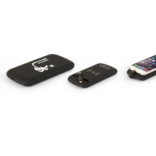 7414 SİYAH Powerbank 10000 mAh Wireless Mobil Şarj Cihazı
