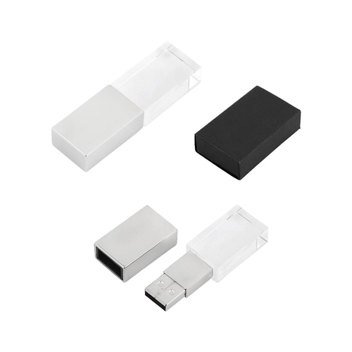 7294-16GB GÜMÜŞ 16 GB Kristal USB Bellek