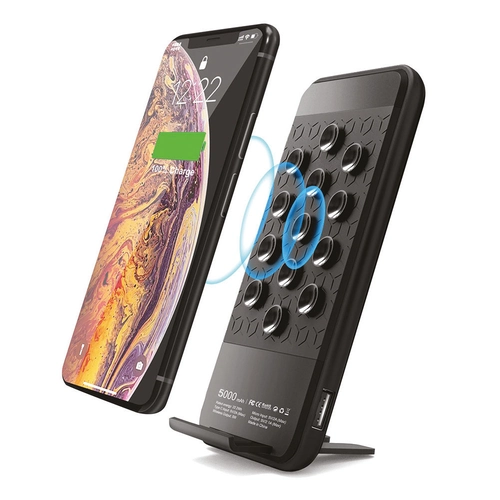 7402 SİYAH Powerbank 5000 mAh Wireless Mobil Şarj Cihazı