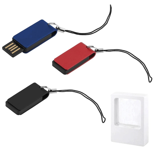 7232-8GB KIRMIZI 8 GB Döner Mekanizmali Alüminyum USB Bellek