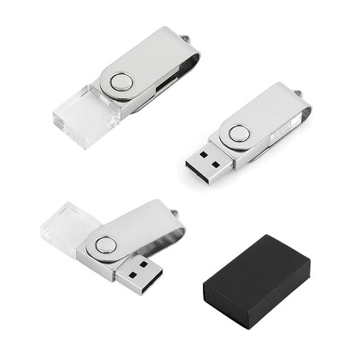 7292-16GB GÜMÜŞ 16 GB Kristal USB Bellek